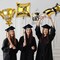 Graduation Party Balloons – 12-Piece Class of 2026 Congratulations Foil Balloon Kit for Graduation Decorations, Photo Backdrops & Grad Party Supplies
